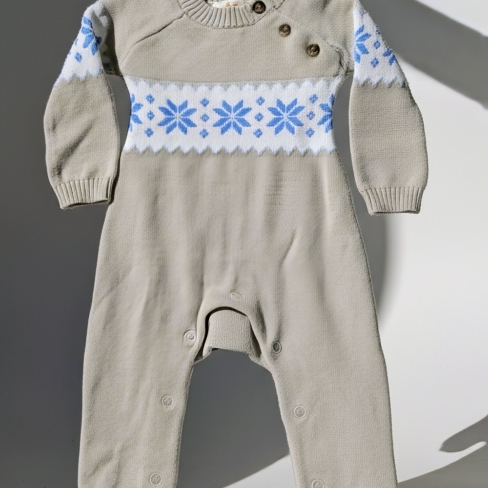 The Beaufort Bonnet Company Perrin Playsuit in Grantley Gray with Barbados Blue